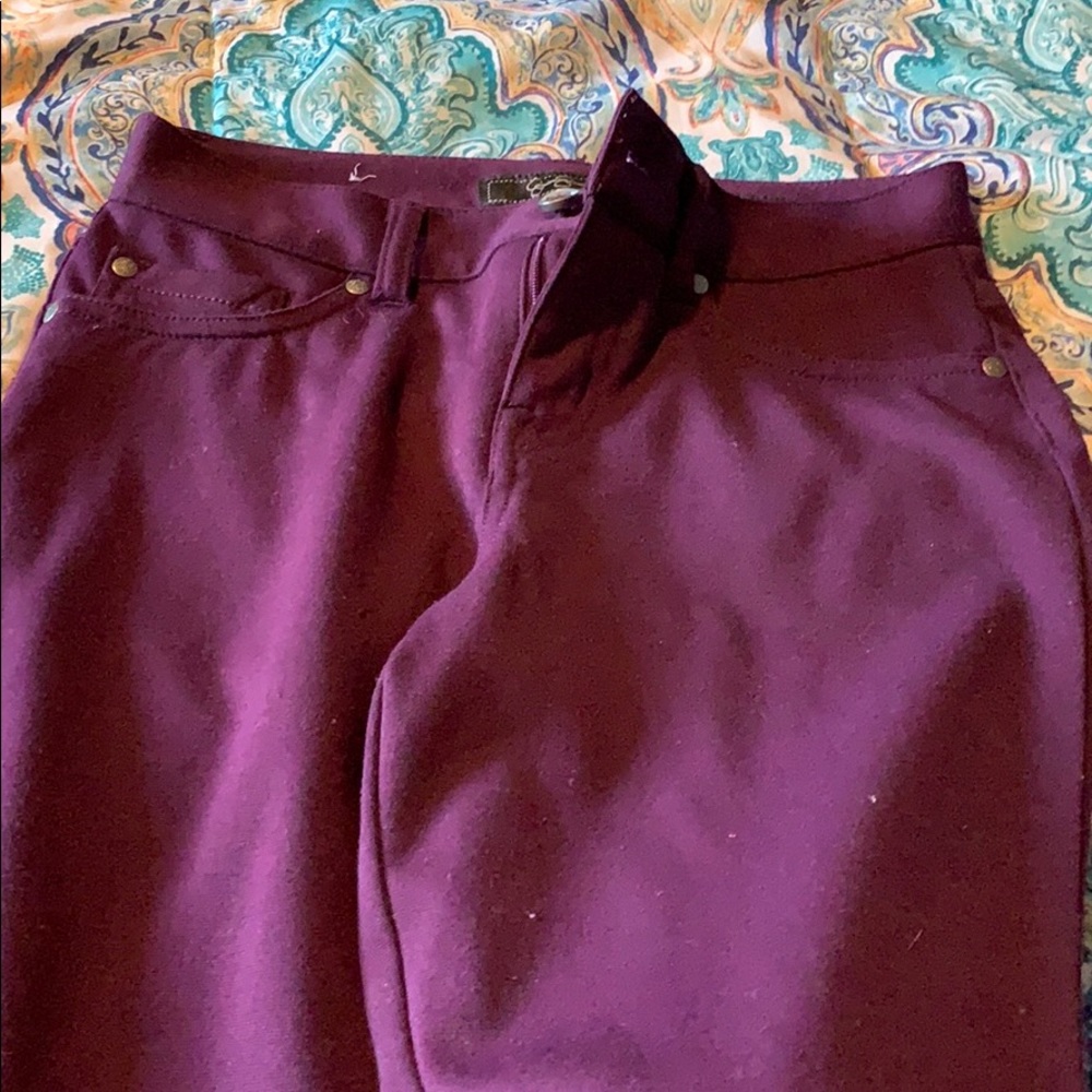 Purple jeans